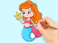 Jogo Coloring Book: Beautiful Mermaid Princess