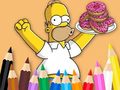 Jogo Coloring Book: Simpson Doughnut