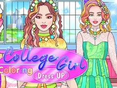 Jogo College Girl Coloring Dress Up