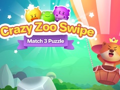 Jogo Crazy Zoo Swipe Match 3 Puzzle