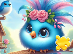 Jogo Jigsaw Puzzle: Cute Blue Bird