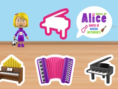 Jogo World of Alice Shapes of Musical Instruments