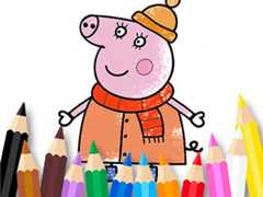 Jogo Coloring Book: Mommy Pig Winter