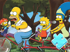 Jogo Jigsaw Puzzle: Simpson Family Riding