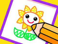Jogo Toddler Drawing: Beautiful Flower
