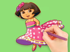 Jogo Coloring Book: Dora Prepare Party