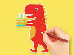 Jogo Coloring Book: Dinosaur Birthday