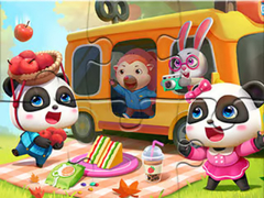 Jogo Jigsaw Puzzle: Little Panda Picnic