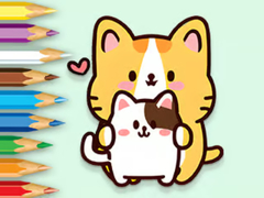 Jogo Coloring Book: Hugging Cat