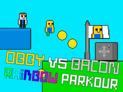 Jogo Obby vs Bacon Rainbow Parkour