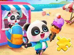 Jogo Jigsaw Puzzle: Baby Panda Ice Cream Car