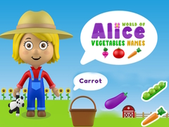 Jogo World of Alice Vegetables Names