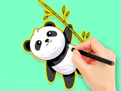 Jogo Coloring Book: Panda Eat Bamboo