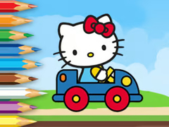 Jogo Coloring Book: Hello Kitty Driving Car