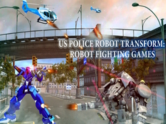Jogo US Police Robot Transform: Robot  fighting games