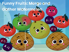 Jogo Funny fruits: merge and gather watermelon
