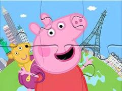 Jogo Jigsaw Puzzle: Peppa Travel Around