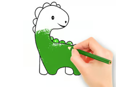 Jogo Coloring Book: Lovely Baby Dinosaur