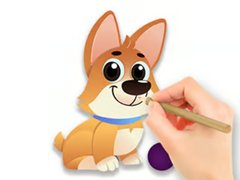 Jogo Coloring Book: Dog With Toy