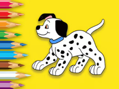 Jogo Coloring Book: Cute Spotted Dog