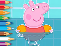 Jogo Coloring Book: Peppa Swimming