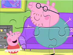 Jogo Jigsaw Puzzle: Daddy Pig Dancing