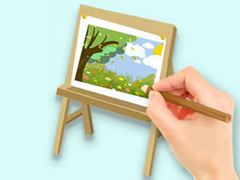 Jogo Coloring Book: Paysage Drawing Board