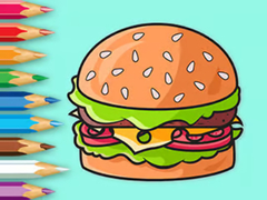 Jogo Coloring Book: Delicious Hamburger