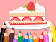 Jogo Coloring Book: Strawberry Cake