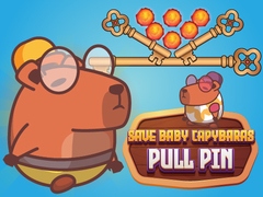 Jogo Save Baby Capybaras Pull Pin