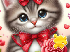 Jogo Jigsaw Puzzle: Rose Cat