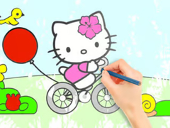 Jogo Coloring Book: Hello Kitty Cycling
