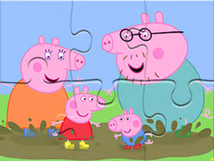 Jogo Jigsaw Puzzle: Peppa Pig Muddy Puddles