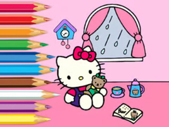 Jogo Coloring Book: Hello Kitty Rainy Day
