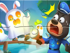 Jogo Jigsaw Puzzle: Baby Panda Haunted Town