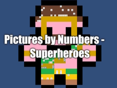 Jogo Pictures by Numbers - Superheroes