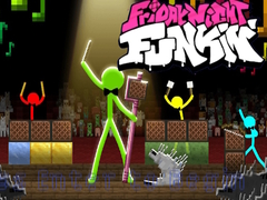 Jogo FNF Rush E : Animation vs. Minecraft