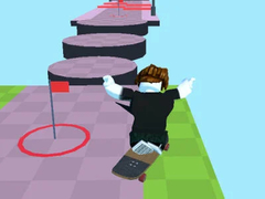 Jogo Obby: Skateboard Race