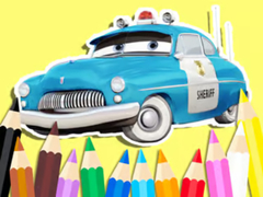 Jogo Coloring Book: Cars Sheriff