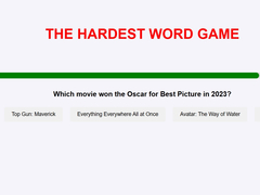 Jogo The Hardest Word Game