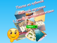 Jogo Jigsaw Cube Puzzles Collect Pictures with Cute Kittens