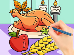 Jogo Coloring Book: Thanksgiving Turkey Meal