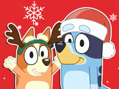 Jogo Jigsaw Puzzle: Bluey Christmas Gift