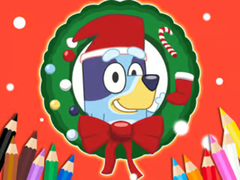 Jogo Coloring Book: Bluey Santa Claus