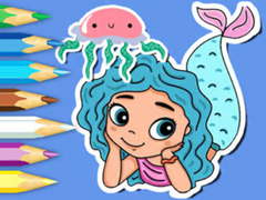 Jogo Coloring Book: Jellyfish Mermaid