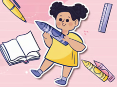 Jogo Kids Quiz: Stationery Story
