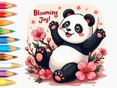 Jogo Coloring Book: Little Panda Cherry Blossoms