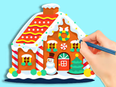 Jogo Coloring Book: Gingerbread Hut