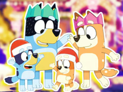 Jogo Jigsaw Puzzle: Bluey Family Xmas Eve