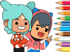 Jogo Coloring Book: Toca Boca Friends
